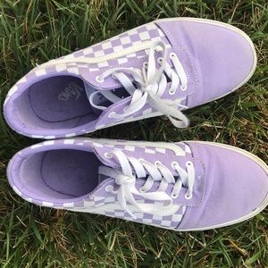 Purple Checkered Vans
